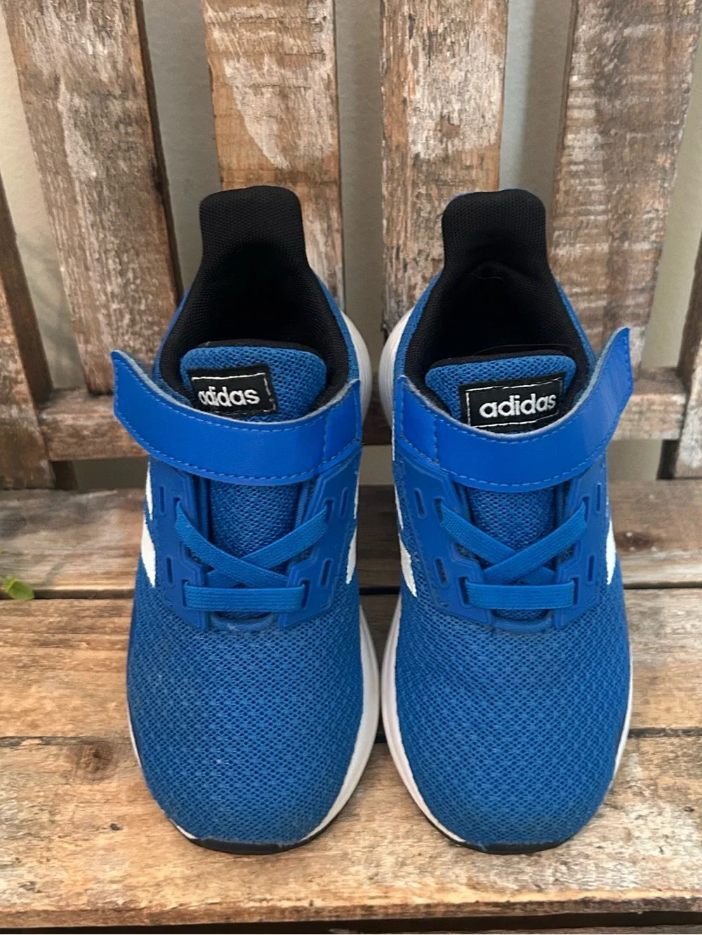 Adidas Unisex Performance Duramo 9 Kid's Size 8K Blue Sneaker Shoes BC0823